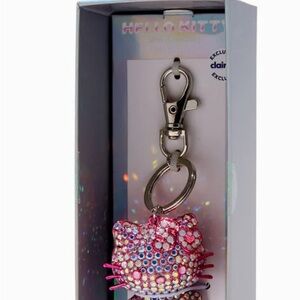 Hello Kitty Pink Rhinestone Keychain